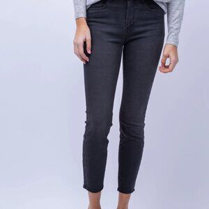 New L'AGENCE Margot High-Rise Dark Graphite Skinny Jeans P3086